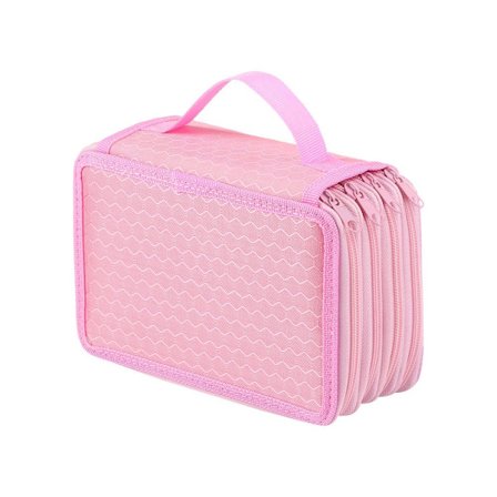 72 Fack Nylon Pennfodral Case ROSA