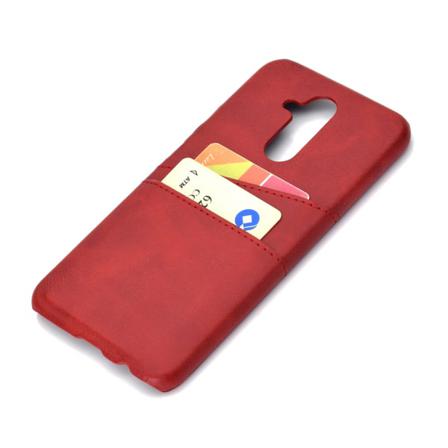 Tyylikäs Huawei Mate 20 Lite -suojus korttikotelolla (VINTAGE) Röd Röd