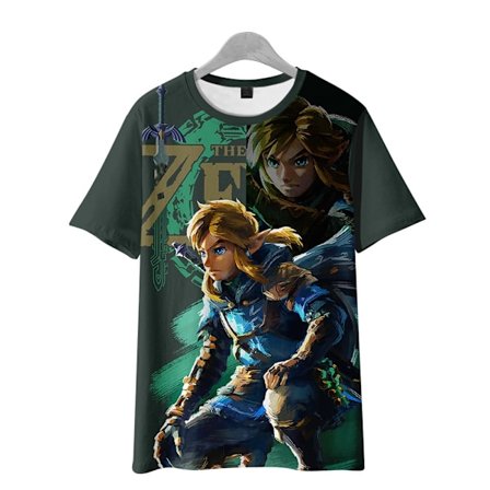 The Legend of Zelda Tears of the Kingdom T-shirt för män Toppar Mode kortärmad unisex crewneck lös t-shirt för barn style2