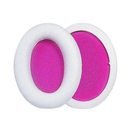 2 st Hörlursmuffar för Kingston HyperX Cloud II / Silver / Alpha / Flight / Stinger, Färg: Vit+Rosröd