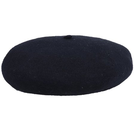 Jaxon & James - Svart beret Hatt - Kids Wool Black Beret @ Hatstore