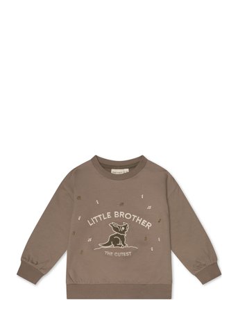 That's Mine Finley Little Brother Sweatshirt - Brown - 80