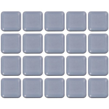 20 stk serie møbelglider skyvekloss 25 x 25 mm firkantet selvklebende møbelflytputer for enkel å flytte møbler