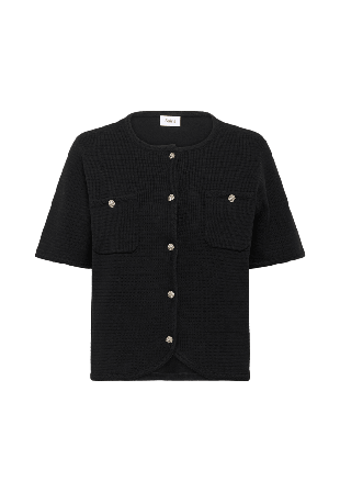 Saint Tropez LeciaSZ Cardigan Tröjor Dam Svart XS