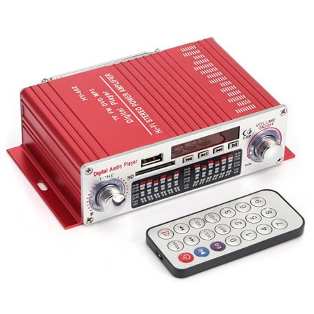 12V Motorsykkel Bil Mini HiFi Lydforsterker USB Radio Fjernkontroll