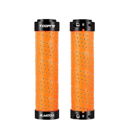 1 par sykkelstyre grep Bike Tape Grip ORANSJE
