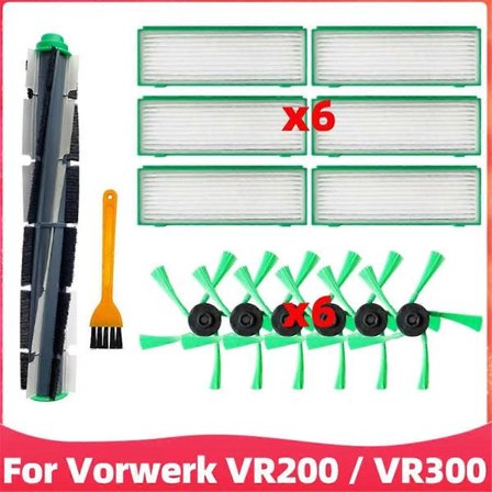Til Kobold Vr200 Vr300 Støvsuger Tilbehør Rulle Sidebørste Hepa Filter Essentielt Støvsugertilbehør