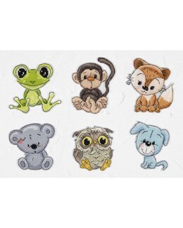 Plastik Ccanvas Tiere 6-er Pack