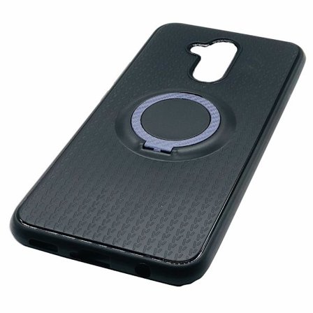 Carbondesign Skal med Ringhållare - Huawei Mate 20 Lite