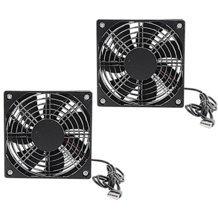 2 stk. Datamaskin Vifte Ultra Stille Kjølevifte 5v USB PC Kjøler Vifter [DB]