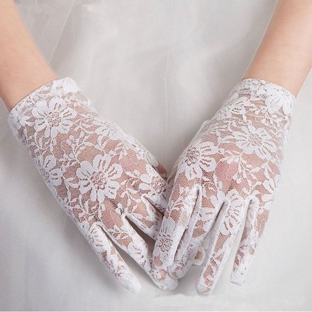 1 Par Lacehansker Bryllup Brudeshansker 3