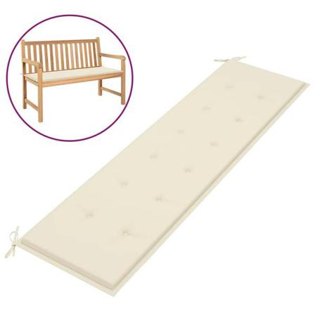 Vidaxl Bänkdyna För Trädgården 180x50x3 Cm Gräddvit Creme
