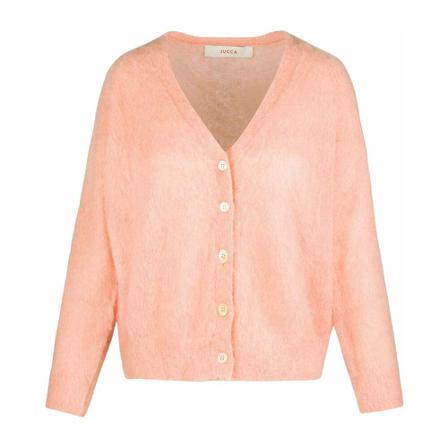 Jucca, Cardigans Roze, Dames, Maat:XS