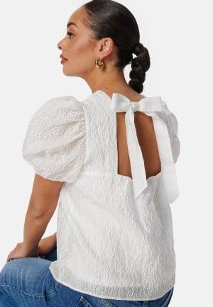 VERO MODA Vmnynne 2/4 Open Back Top Bright White M Bright White Bluser & Skjorter Dam