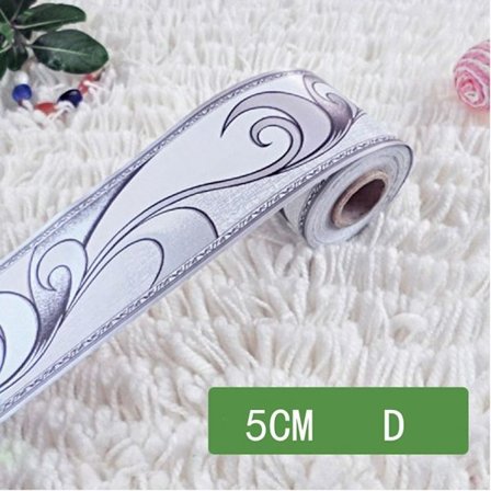 Bakgrunnsklistremerke Vegglister kantdekaler 5CM/10MD D