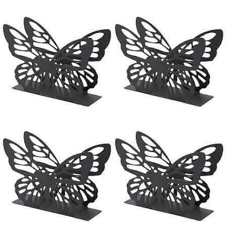 Papirhåndklædeholder, velegnet til restaurant, hotel, café, spisebord, vertikal firkantet håndklædeholder, base sort-