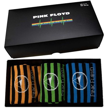 Pink Floyd Unisex Mono Prism Ankle Socks (3-pack) 6 UK