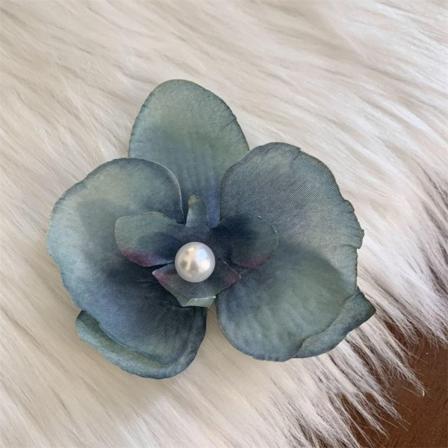 Phalaenopsis Blomster Hårnål Side Andenæb Clip BLÅ blue