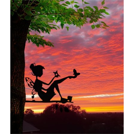 Perhoskeiju #D Metalliset Puutarhakoristeet Aidoille, Ulko- Ja Kodinsisustukseen, Pihakauppaan, Veistoksiin, Valurautasiluetteihin, Puihin, Pihalle, 