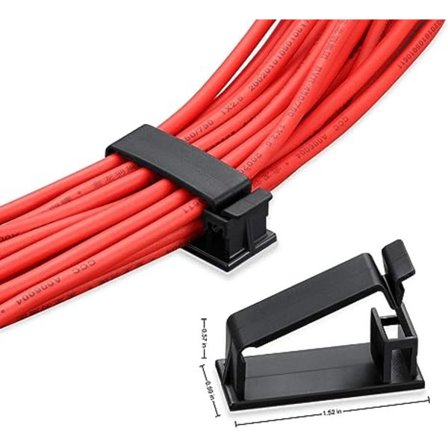 Itsekiinnittyvät kaapelipidikkeet, kaapelijärjestäjät, johto