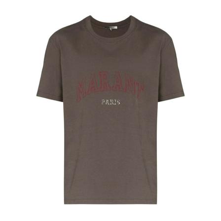 Isabel Marant, T-Shirts Grijs, Heren, Maat:M