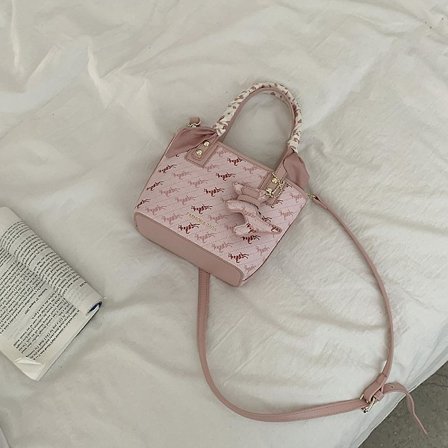 Tryckt Tote Bag Dammode Tote Bag Nischdesign All-match Ins Axelväska Messenger Bag A916-1219