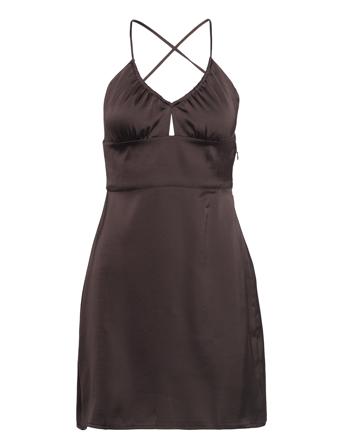 Holly Short Dress 14565 Kort Kjole Brun Samsøe Samsøe