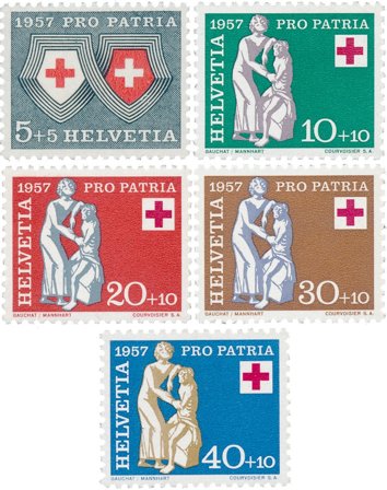 Schweiz 1957 - MICHEL 641/45 - Postfrisk