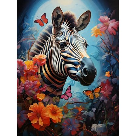 30x40cm 5D Diamant Maleri DIY Dyr Landskab Fuld Diamant Sticker - DW767