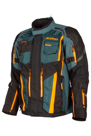 Giacca Moto Klim Badlands Petrol/Strike Arancio S