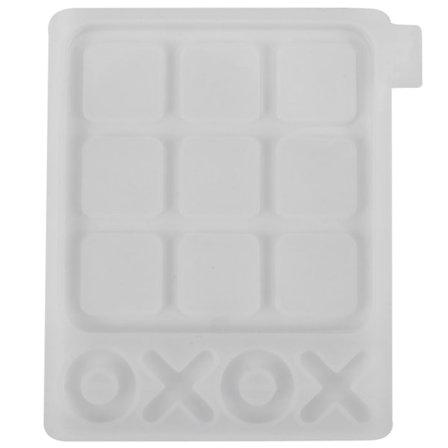 Noughts and Crosses -peli Silikonimuotti 3D Shakkilautamuotti Hartsipeilimuotti Härkäshakkipelin Muotti Ma