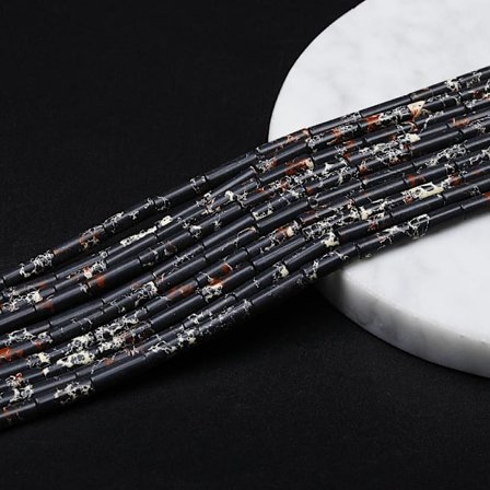 13x4 mm natursteinsrørperler gjør det selv-smykker 9 9