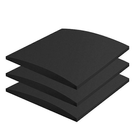 Støttekile for sofaputer mot nedsunkne seter, 3 stk. Møbelputer for sofa, reparasjon av nedsunkne seter, skumstøttekile for sofa, svart