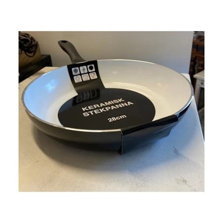 Stilfull Stekepanne 28 cm med Keramisk Belegg, Induksjonskompatibel Svart_tfrf