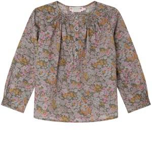 Bonpoint Biancarosa Floral Blouse Green 4 Years - Tops - 4 years - Green - Mädchen