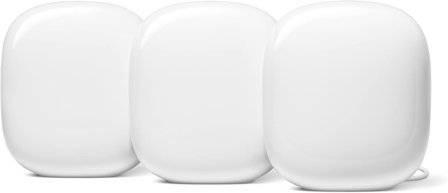 Google Nest Wifi Pro - Wi-Fi-system - Wi-Fi 6E - 802.11a/b/g/n/ac/ax (Wi-Fi 6E) - stasjonær