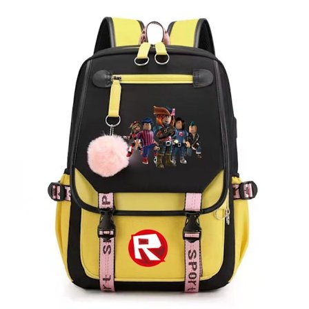 roblox ryggsäck barn ryggsäckar ryggväska med USB uttag 1st