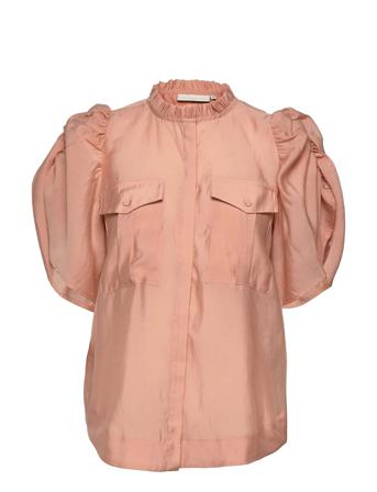 Cmmolly-Sh Blouses Short-sleeved Vaaleanpunainen Copenhagen Muse