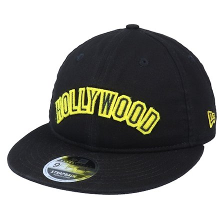 New Era - Black snapback Czapka Z Daszkiem - Hollywood Team Heritage 9fifty Black Strapback @ Hatstore