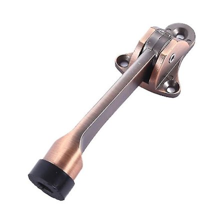 Moderne Lydløs Dørstopper i Rustfrit Stål - Gulvmonteret Kickdown Dørstopper