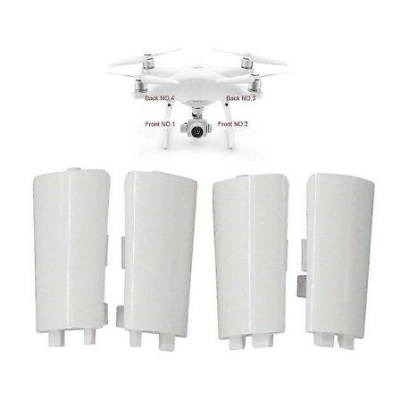 4 kpl laskutelineen antennin suojuksia DJI Phantom 4 Pro/Advanced/V2.0 -malleille