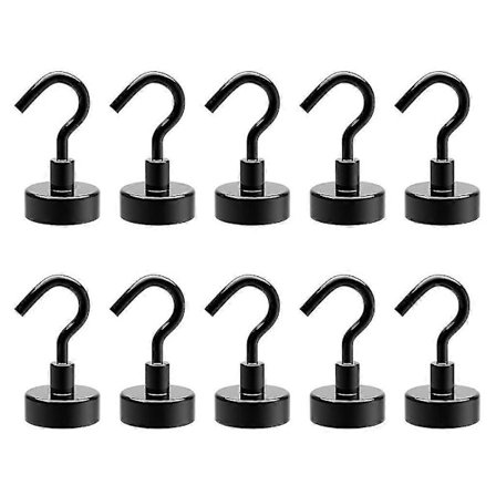 10-pack magnetiska krokar för hem-kök arbetsplats kontor garage kraftiga [DB]