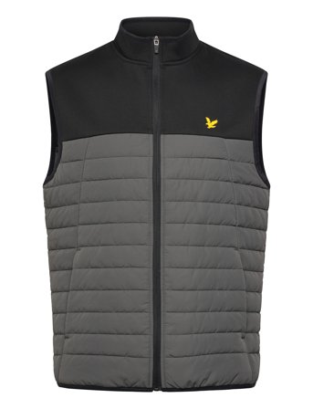 Sports Fleece Hybrid Gilet Grey Lyle & Scott Sport