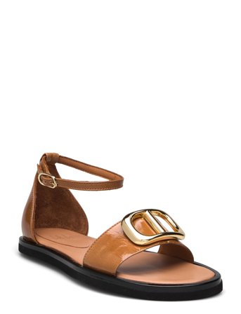 Sandals Shoes Sandals Flat Sandals Brown Billi Bi