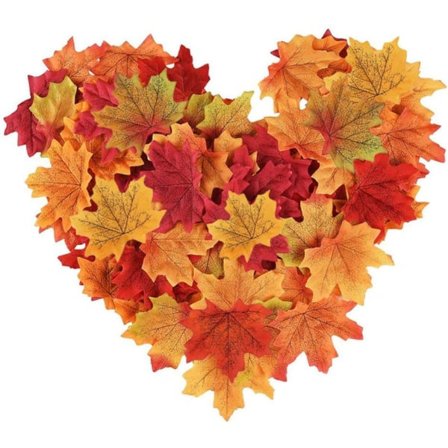 1000 stk. kunstige efterårslønblade til Thanksgiving-bordet