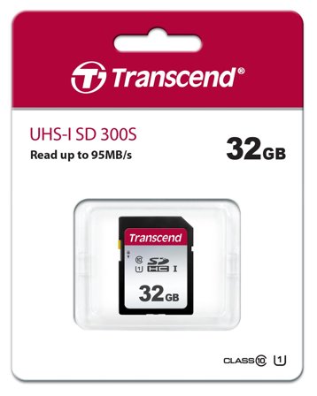 Transcend 300S - flashminnekort - 32 GB - SDHC UHS-I