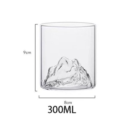 Pieni lasikahvikuppi Retro Mountain Glass L 300MLWHITE WHITE L 300mlwhite