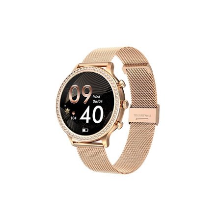 Diamond Smartwatch Women 1.32 Inch Bluetooth Smart Watch Heart Rate Fitness Tracker