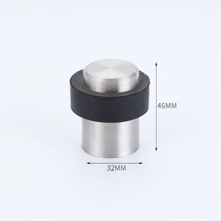 4 x Golv dörrstopp 4,6 cm Rostfritt stål Dörrstopp Dörrstopp