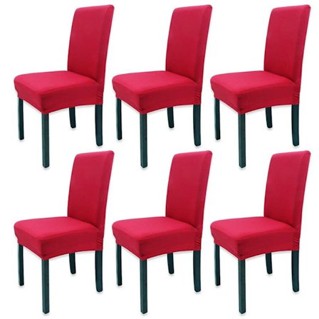 6 x Stretch Spisestol Trekk Stretch Stoltrekk Trekk